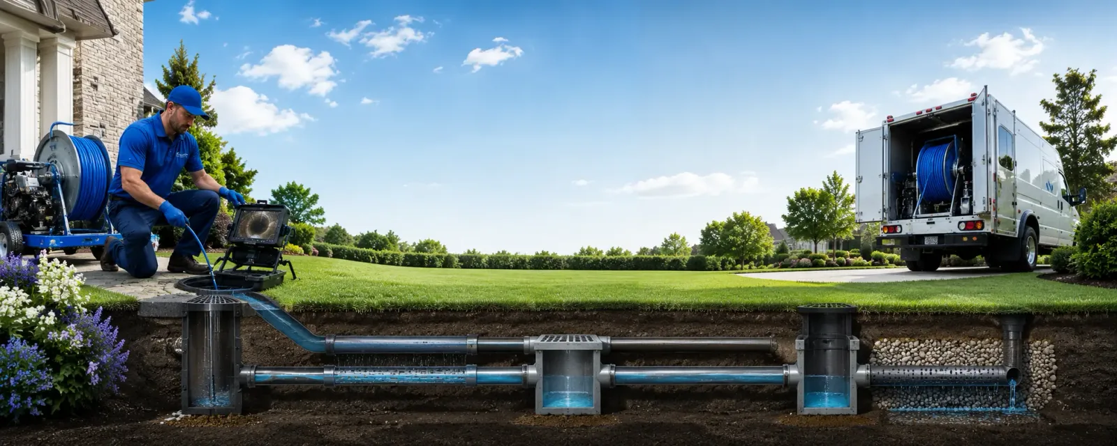 Outdoor drain cleaning information for Saint Georges, DE